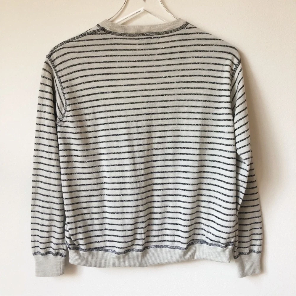 J. Crew Sparkle Striped Sweater